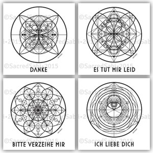 Einzigartiges heiliges Ho&#39;oponopono-Gebet zum Ausdrucken.