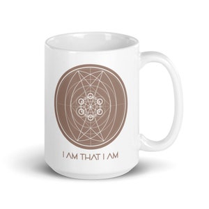 I AM THAT I AM - セラミックマグカップ - 神聖幾何学模様