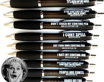 PROFANITY PENS BY OBSCENITY CARDS