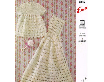 Vintage Pattern Crochet Dress and Carrying Cape PDF Download