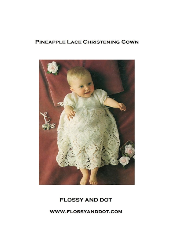 Scarica il PDF dell'abito da battesimo per bambini in pizzo all