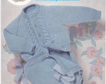 Vintage Pattern Baby Boy  Peter Pan DK Romper Suit PDF Download