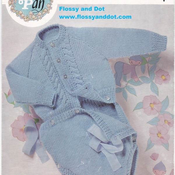 Vintage Pattern Baby Boy  Peter Pan DK Romper Suit PDF Download