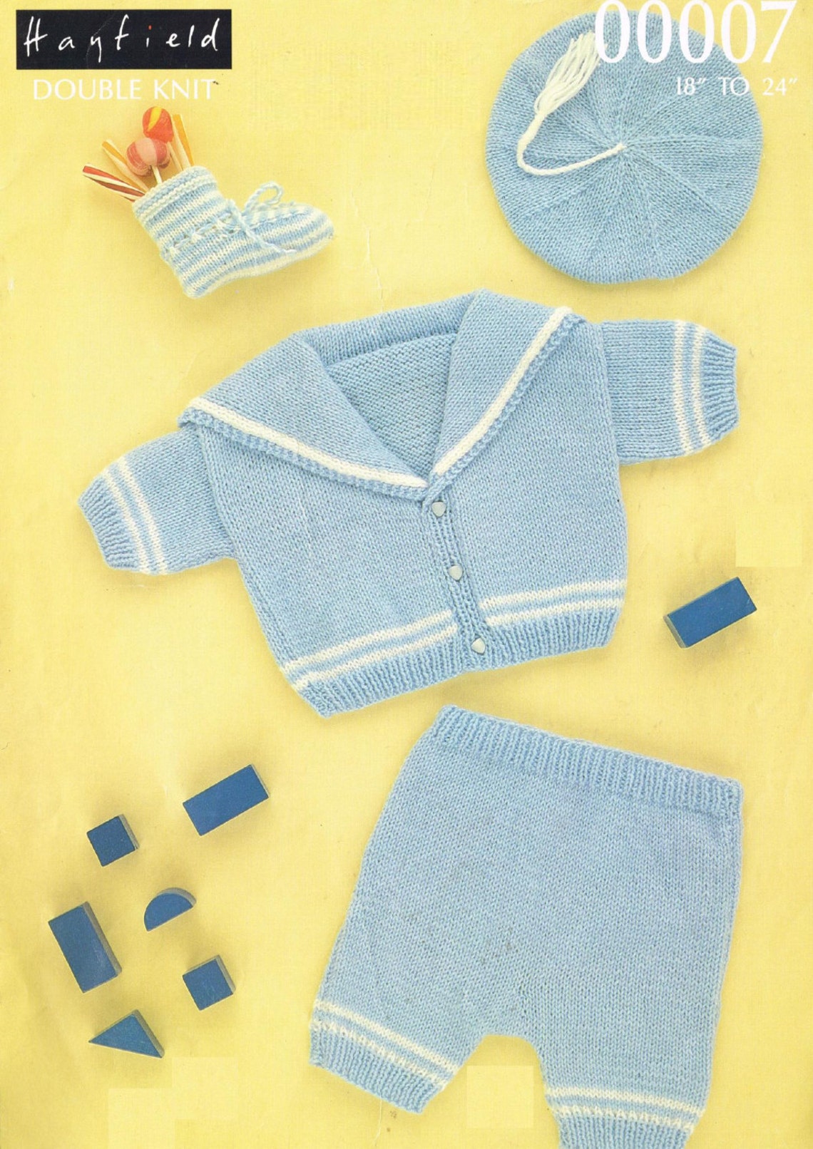 Vintage Pattern Baby Knitted Sailor Suit PDF Download Etsy Hong Kong