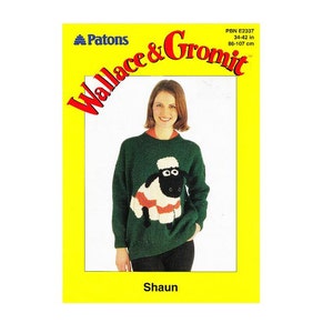 Vintage Pattern Shaun the Sheep and Gromit from Wallace and Gromit Jumpers PDF Download image 2