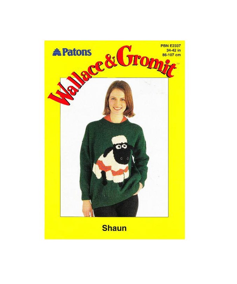 Vintage Pattern Shaun the Sheep and Gromit from Wallace and Gromit Jumpers PDF Download image 2