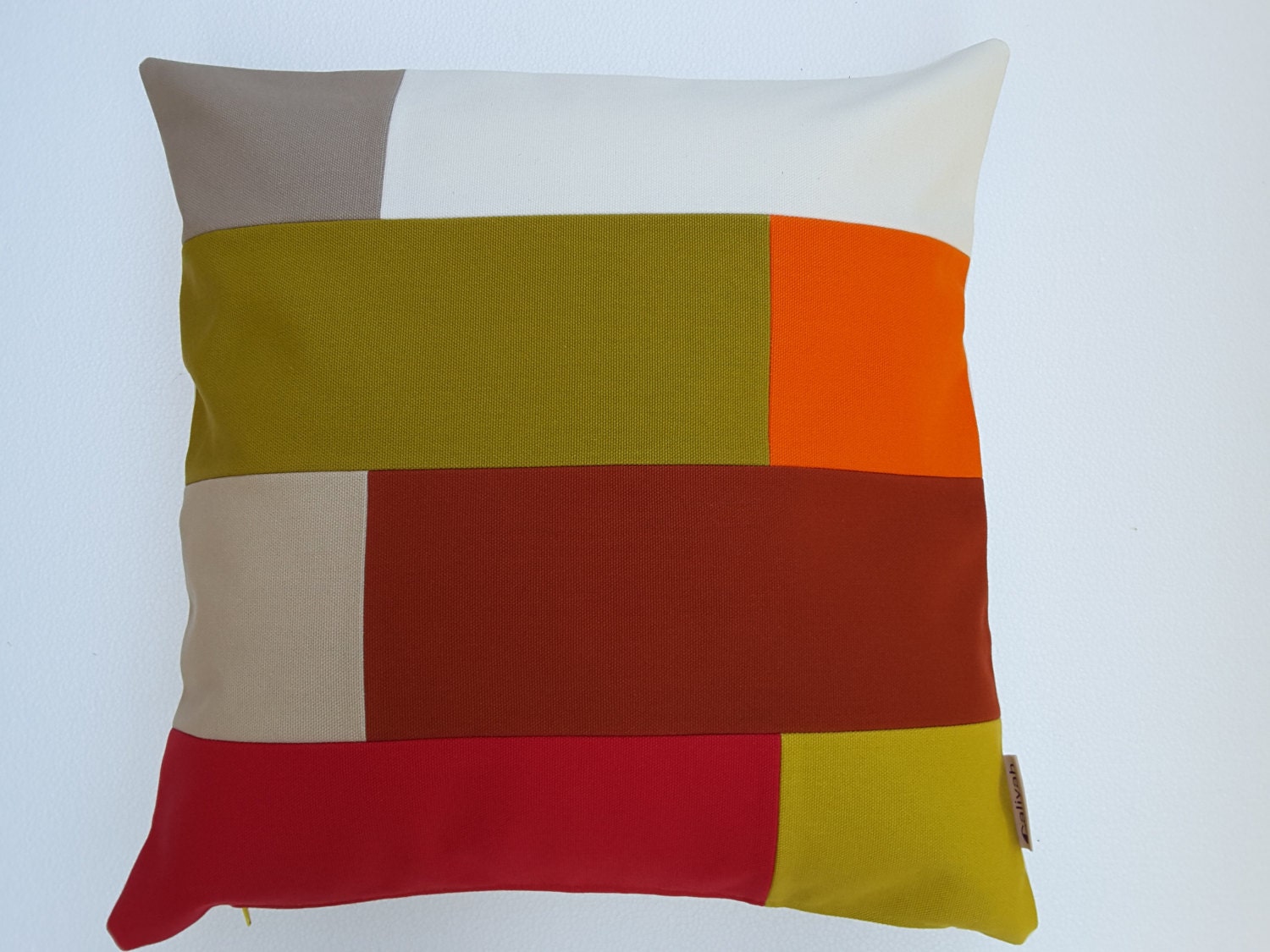 Housse de Coussin Décoratif Carré 50x50 Coussin Graphique Géométrique Moderne Contemporain Design, B