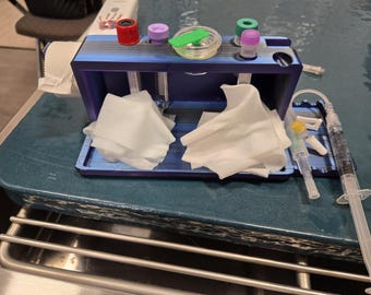 Small Catheter Tray and Blood Tube Holder -3D file