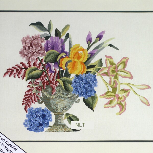 Vase floral magnolia collection vintage Heritage Project à broder par