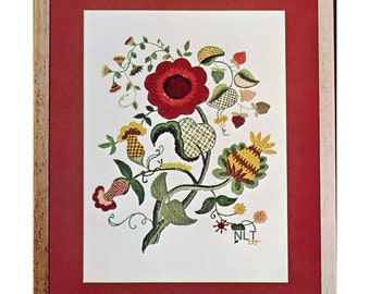 Kit De Broderie Elsa Williams – Merton Vase II (Crewel) – Neuf Sous Scellé USA