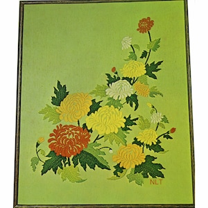 GARDENER&#39;S DELIGHT Vintage Crewel Embroidery Kit Cottage Core HUGE!