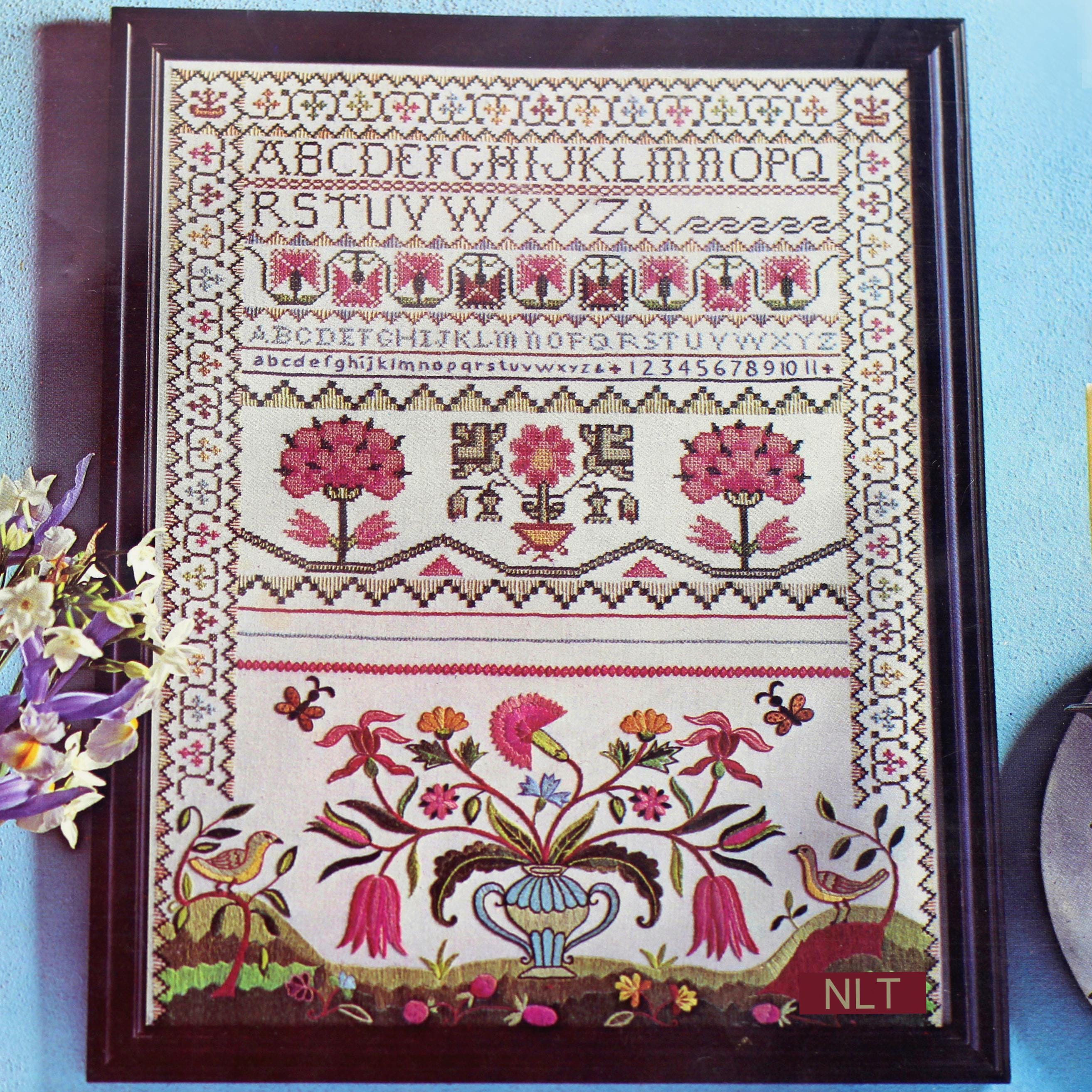 Antique Sampler Kit Stamped - Etsy