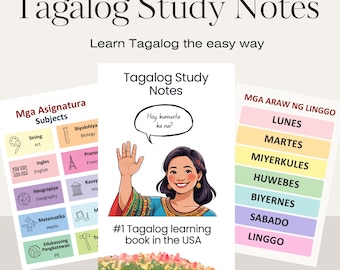Learn Tagalog | 200-Page Tagalog Study Notes |  Filipino Language Learning (PDF)