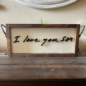 Letrero de madera personalizado escrito a mano en 3D // Letrero de madera con escritura a mano personal // Puerta de granja // Letrero de madera personalizado // Regalo personalizado