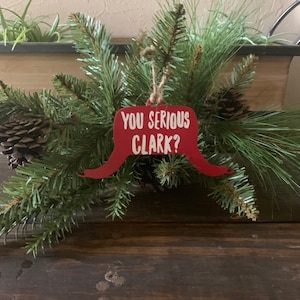 You Serious, Clark Ornament|| Christmas Ornament|| Christmas Vacation Inspired|| Rustic Christmas|| Cousin Eddie Inspired