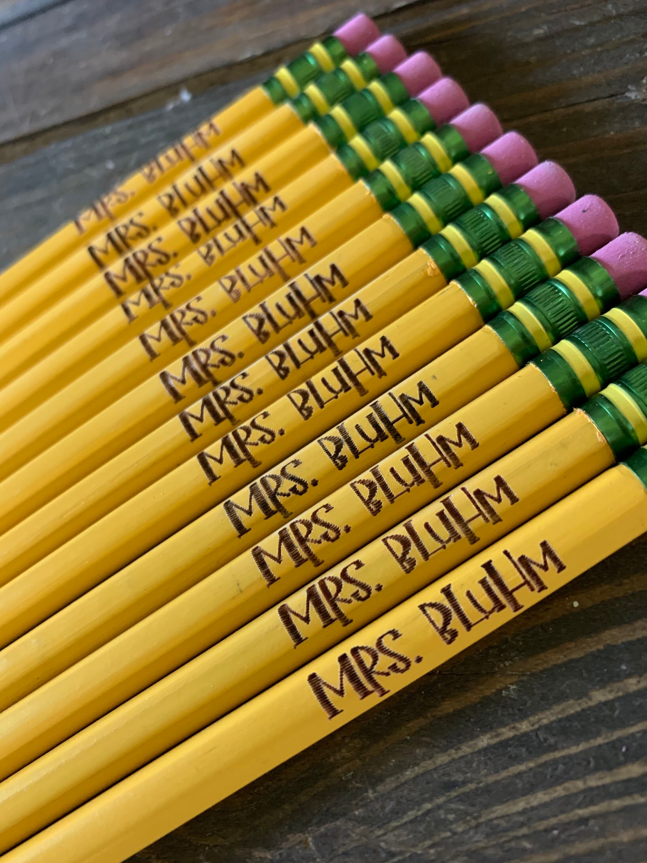 Personalized Engraved Pencils || Teacher Appreciation|| Back to School ...