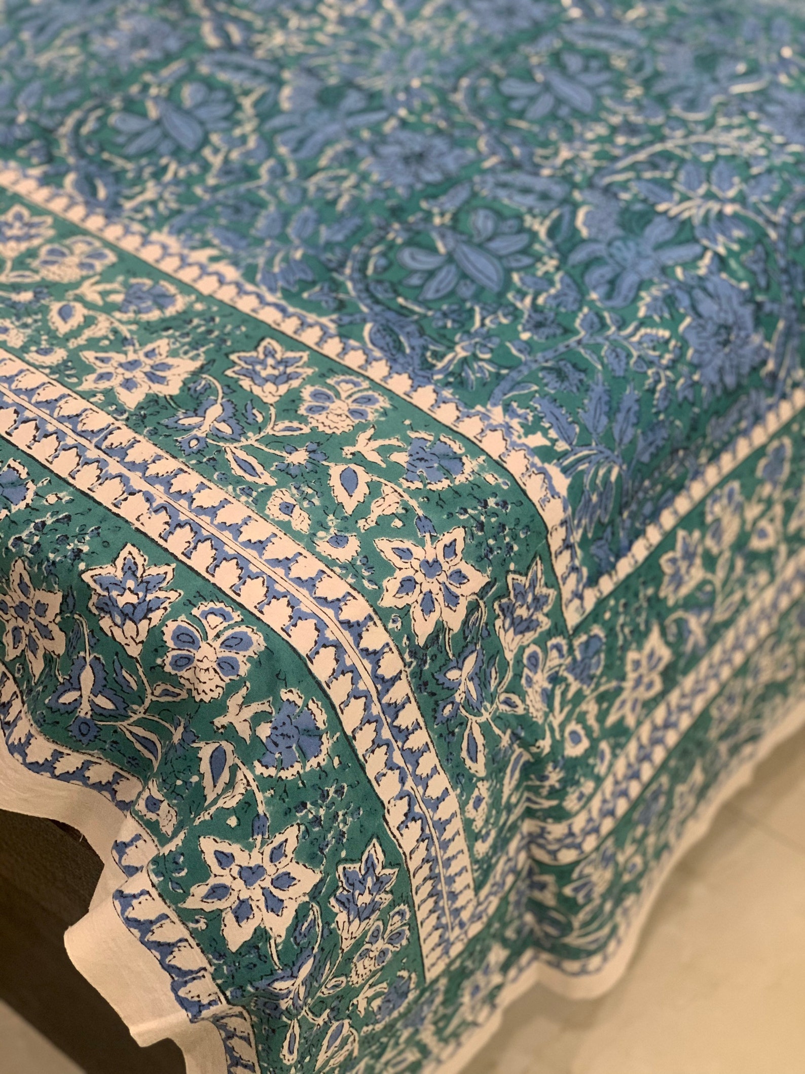 Indian Hand Block Print Bed Sheet/double Cotton Bed Sheet/100 Etsy