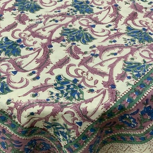 Indian Hand Block Print Bed Sheet/Double Cotton Bed Sheet/100% Cotton Bed Cover /sofa cover