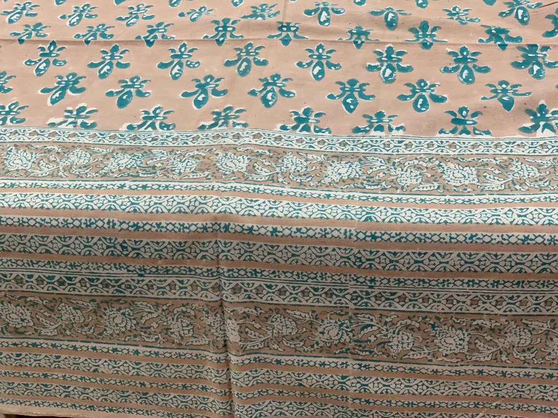 Indian Hand Block Print Bed Sheet/double Cotton Bed Sheet/100 Etsy UK