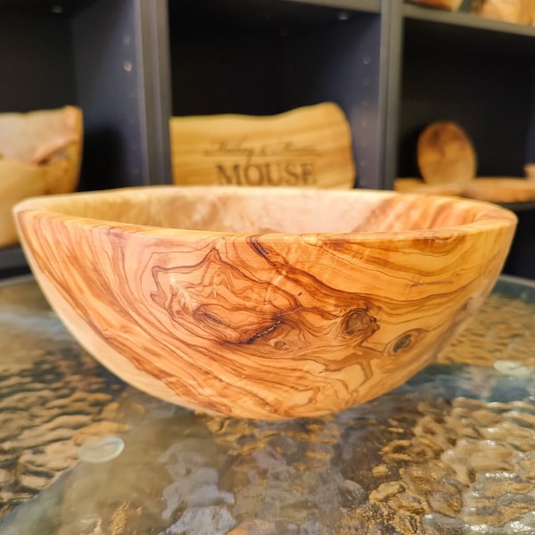 Olive Wood Bowl Etsy