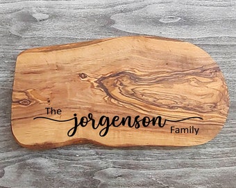 Personalized Wooden Cutting Board unique Christmas birthday gift, Gift Cutting Board, Real Estate Gift, New Home Gift