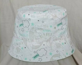 Beautiful children's Dumbo the elephant bucket hat. Sun hat. Holiday hat. Disney.