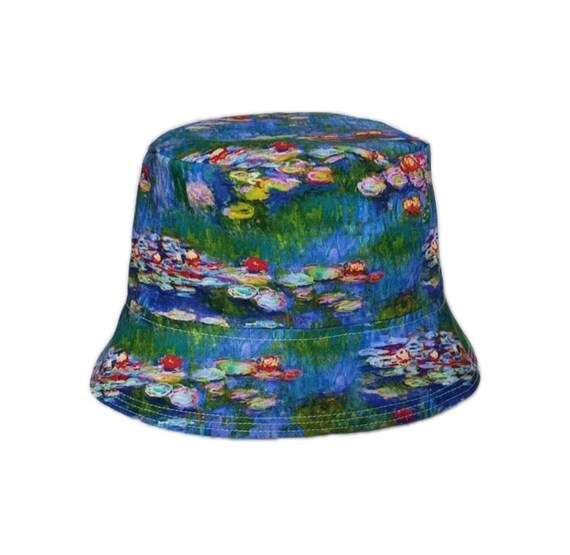 Impressionist Paintings Patterned Bucket Hat. Sun Hat  display picture 3