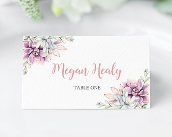 Name Card Template | Etsy