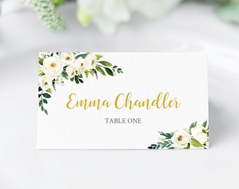 floral place cards etsy