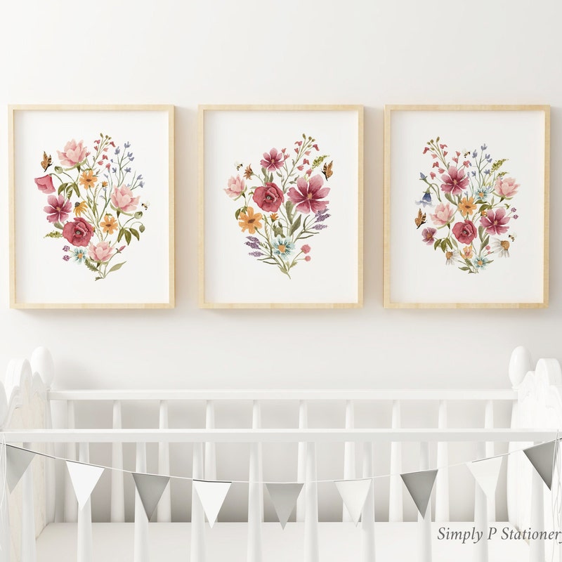 Wildflower Wall Art - Etsy