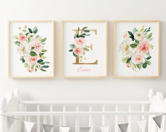 Floral Nursery Art Etsy