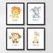 Animals Printable Nursery Art Jungle Animals Nursery Decor - Etsy