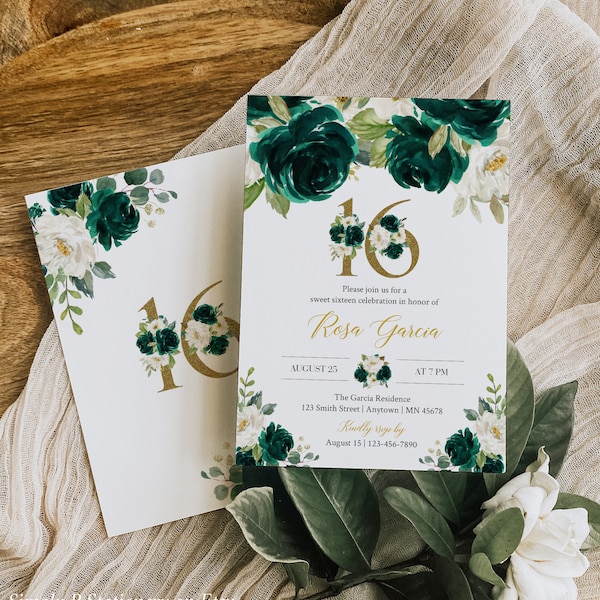 Sweet 16 Invite Etsy