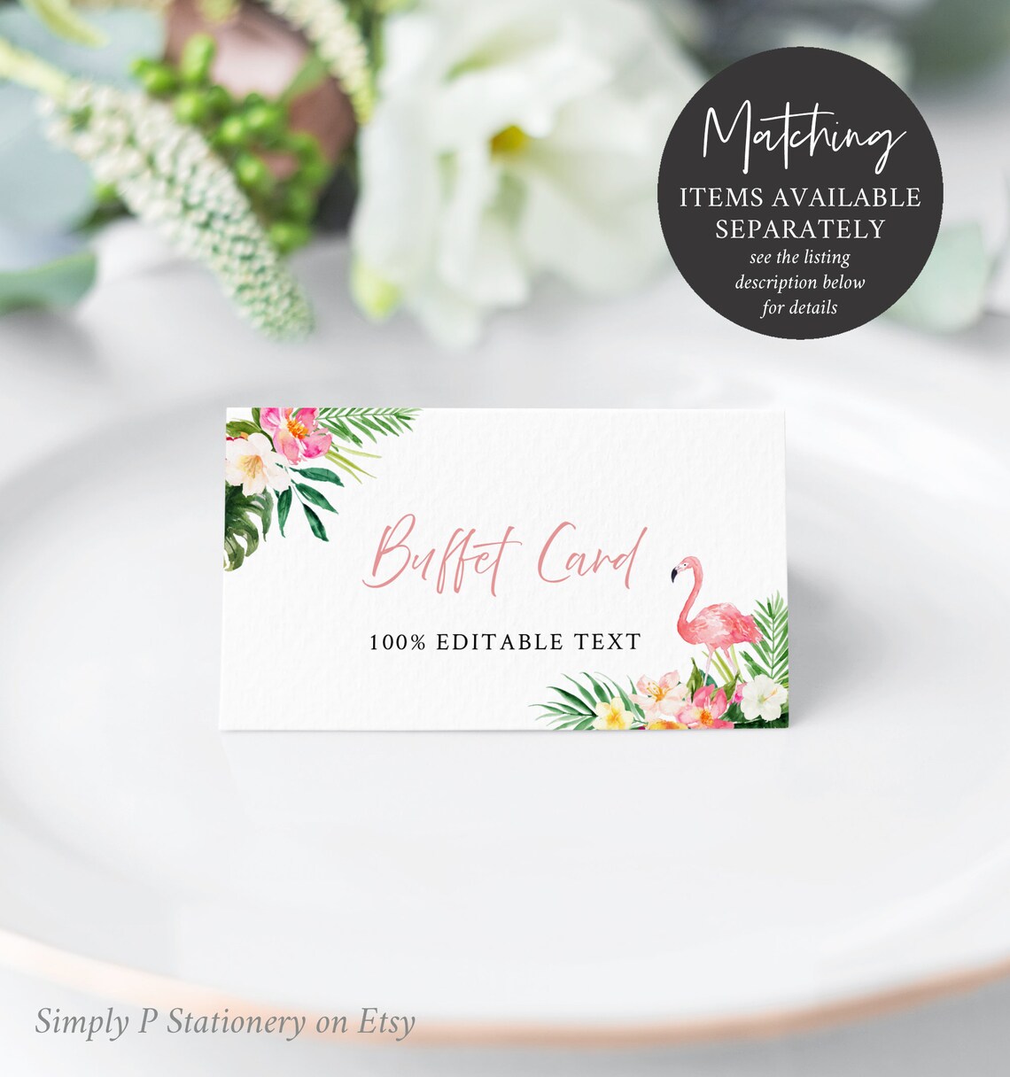 Flamingo Editable Seating Chart Printable Tropical Table Plan Etsy