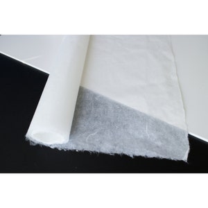 Carta tradizionale coreana fatta a mano HanJi PH neutro sottilissima HanJi bianca 29,5" x 57,1" (75 x 145 cm) Soonjeoji NA00095 [5 pezzi]