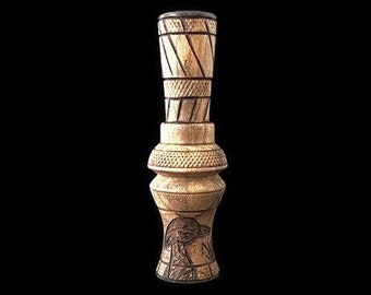 Wood Duck-oproep | Handgemaakt | Aanpasbaar cadeau | Houtgestookte kunst