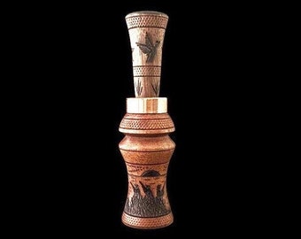 Premium Duck Call | Houten | Handgemaakt | Aanpasbaar cadeau | Houtgestookte kunst