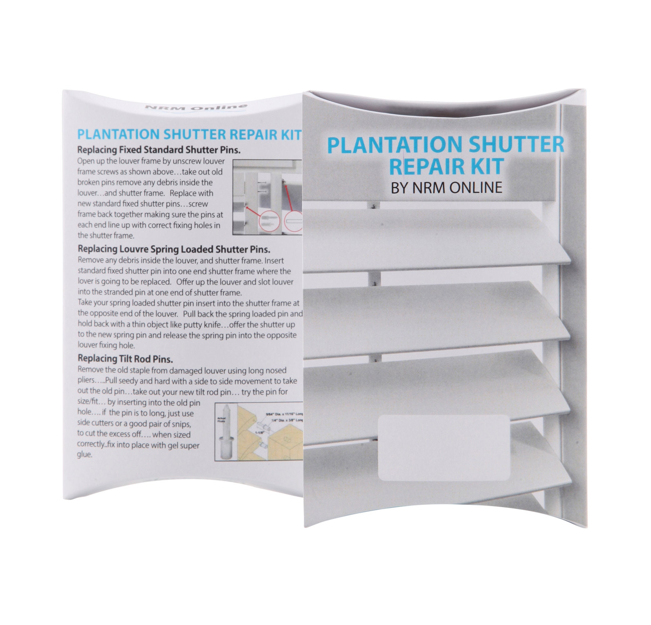 Plantation Shutters Repair Kit 80 Pcs Everything You Need in One Kit