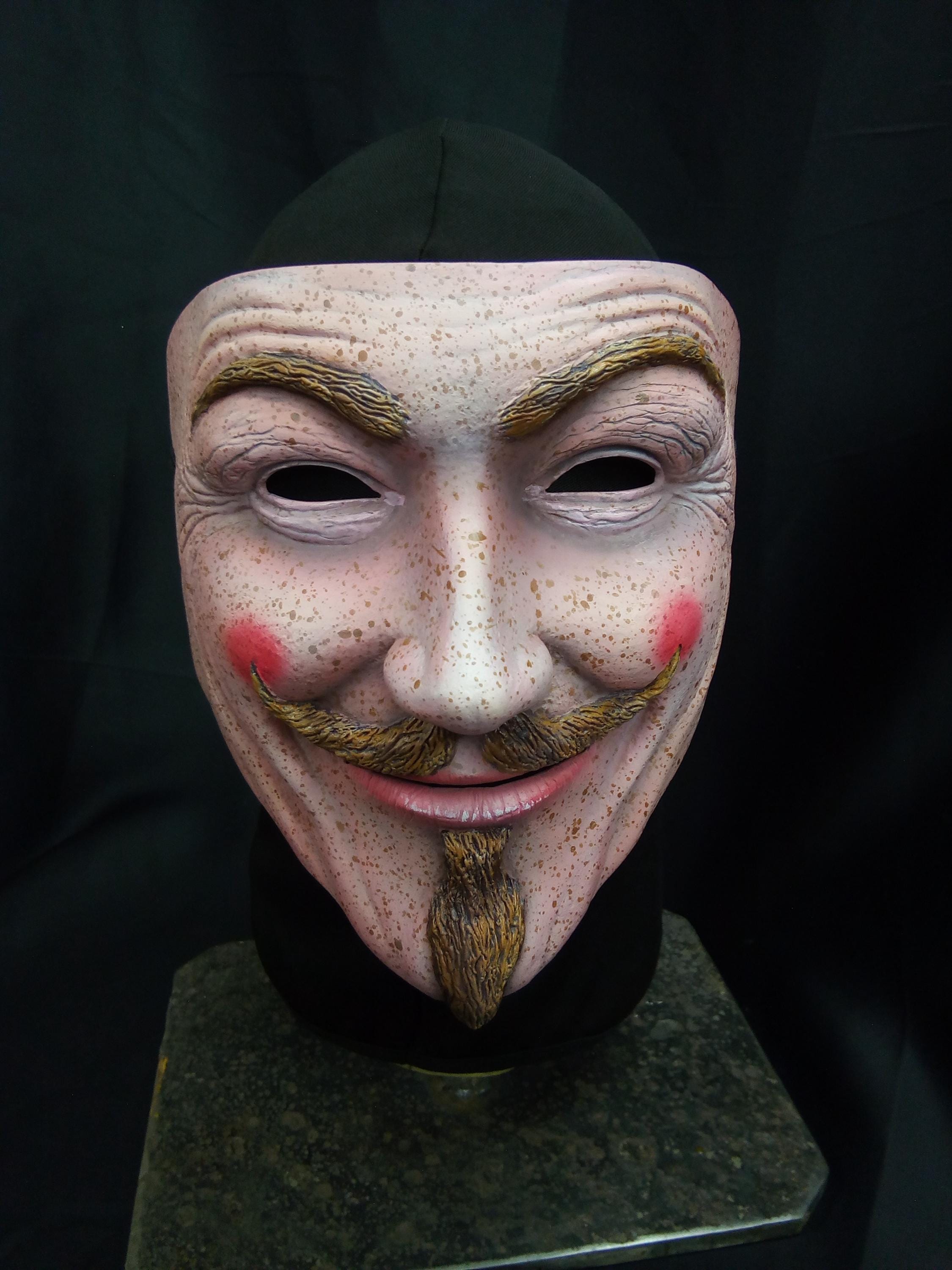 Guy Fawkes Mask - Ginger - Etsy