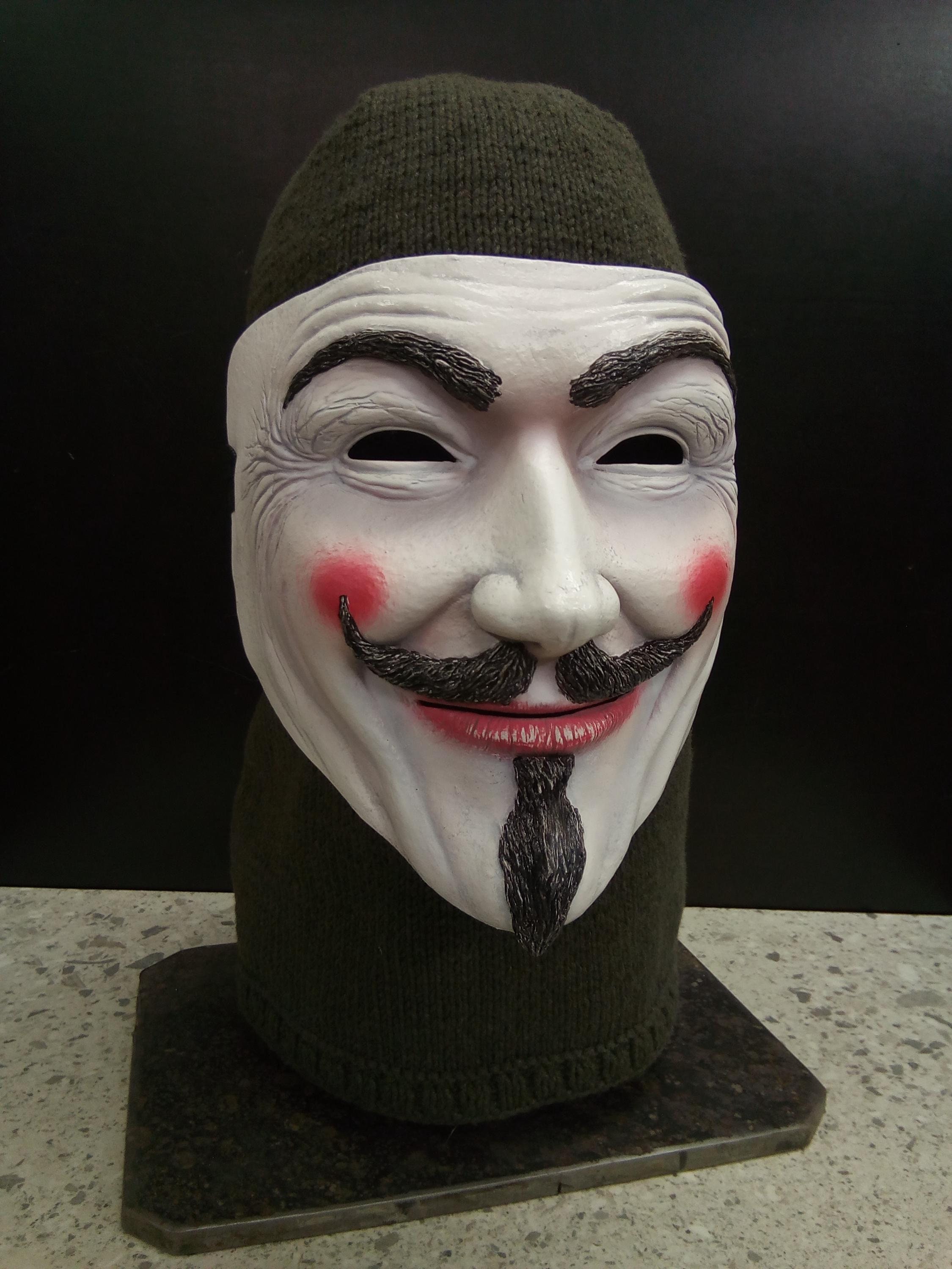 Lancer Tactical Guy Fawkes Full Face Airsoft Mesh Mask