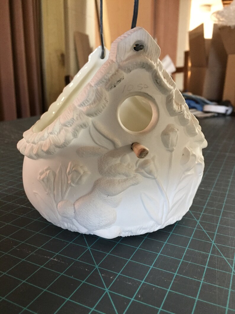 FREE SHIPPING Ceramic Bisque Easter Basket Easter Basket Glazed Easter Basket Ceramic Basket to Paint