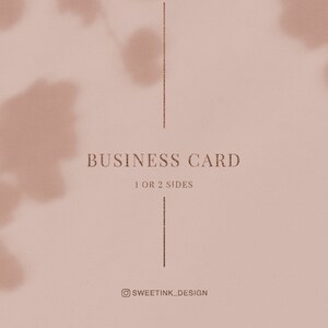 Business Card Design to your Premade Logo