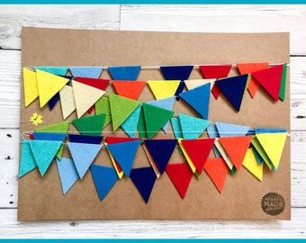 Custom mini bunting - your choice of colours!