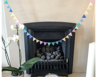 Mini felt pastel bunting banner garland