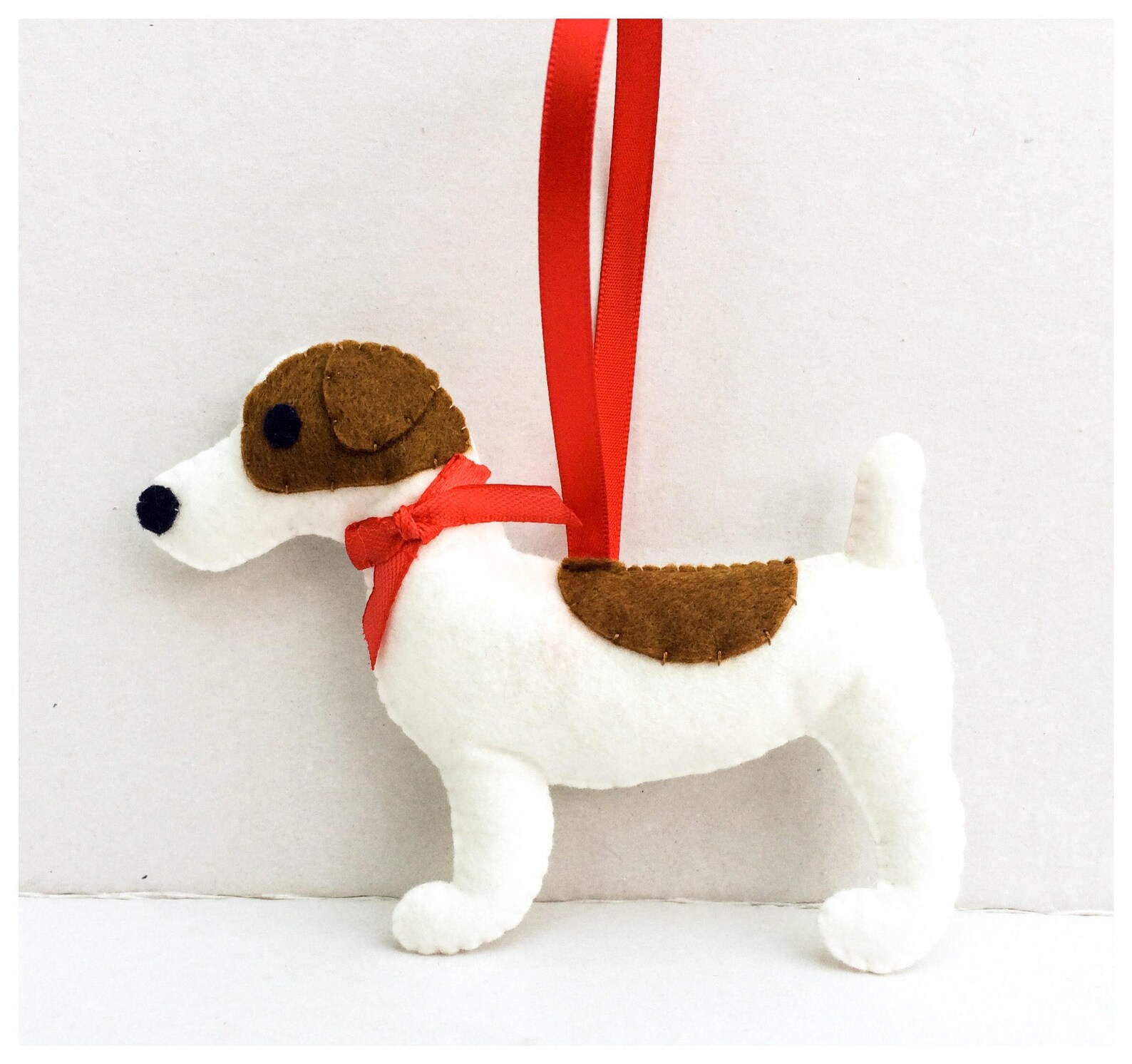 Jack Russell Terrier Dog Felt Ornament Etsy