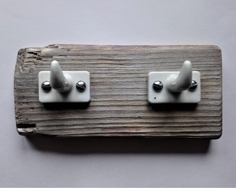 Shabby wardrobe, 2 towel hooks, jewelry holder, upcycling, Art Deco