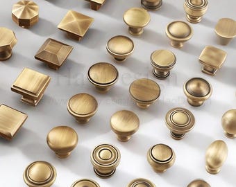Bronze Massivem Messing Schublade Knäufe Griffe Schrank Griffe Knäufe Kommode Schranktür Sideboard griffe Knäufe Möbelbeschläge