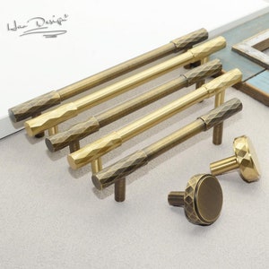 Antiqued bronze Solid Brass Diamond knurling handles drawer wardrobe handles cabinet handles Drawer Handles Brass Kitchen Handles Pulls
