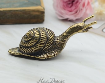 ブロンズソリッド真鍮スネイルノブ、動物の引き出し取っ手、真鍮ノブハンドル、ユニークなプルノブ、キャビネットノブ、ドレッサー引き出し取っ手、キャビネットハードウェア