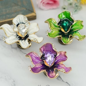 Unique Flower Knob Dresser Knobs Cabinet handles Cabinet Knobs drawer knob Dresser handle Cabinet Pulls DIY Pulls Handles Furniture Hardware